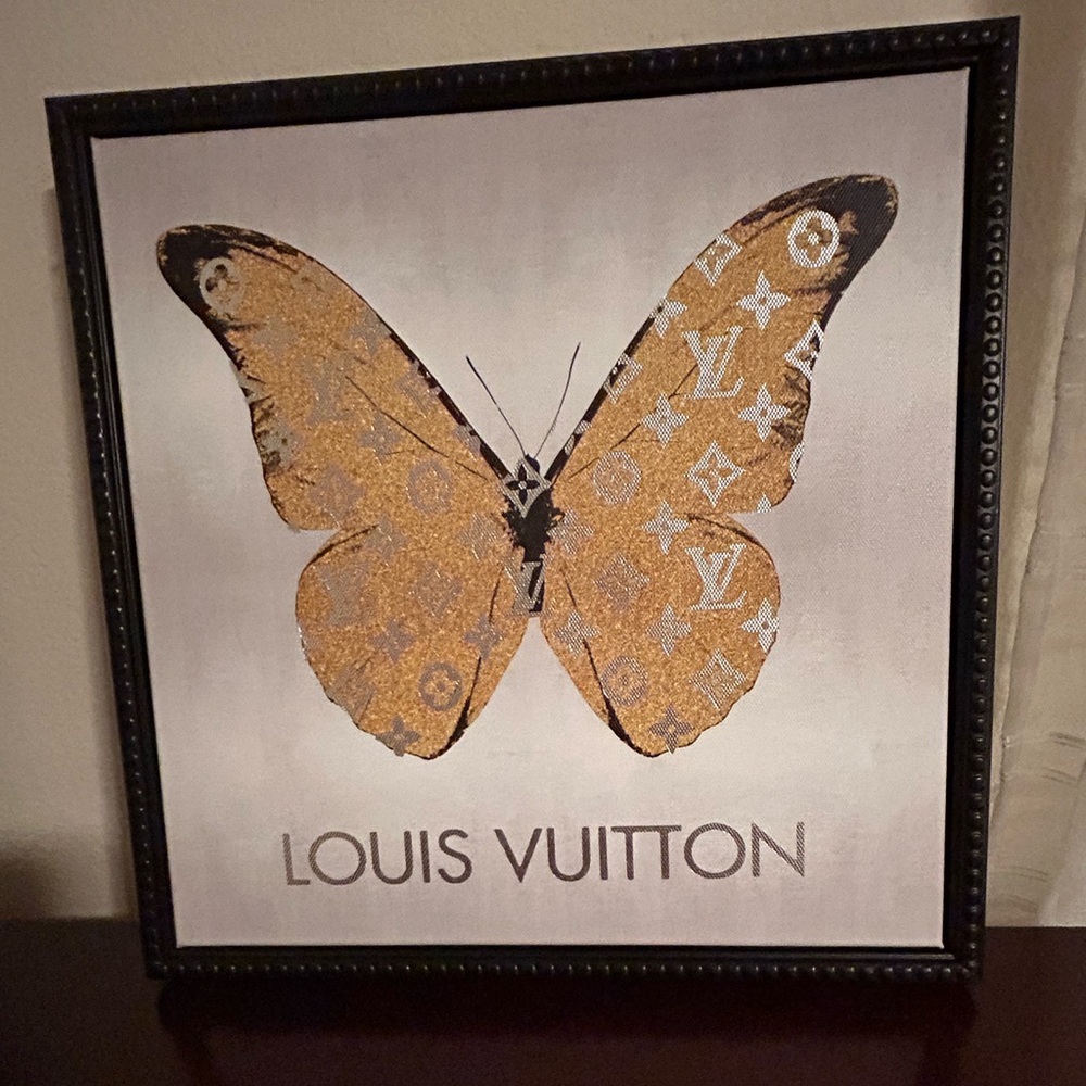 Louis Vuitton Gold Butterfly Canvas